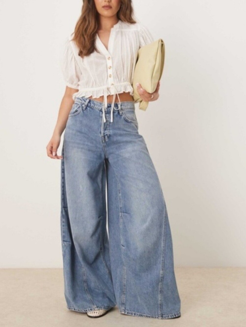 Free People We The Free -Westward Demi Wide Leg Jeans NWT